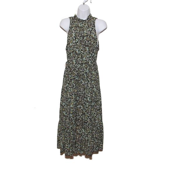Reimagined by J.Crew Floral Drop Waist Tiered Dress Size 4 Back neck tie - Picture 1 of 9